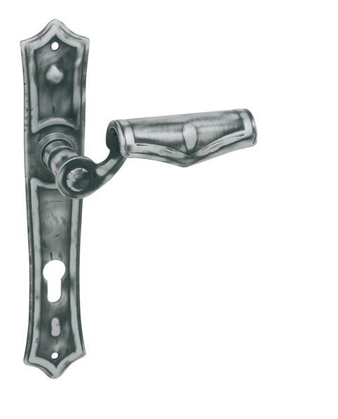Kľučka na dvere LR - AGAVE Kovaná sivá