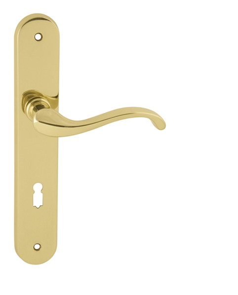 Kľučka na dvere FO - CAST OLV - Mosadz leštená lesklý lak