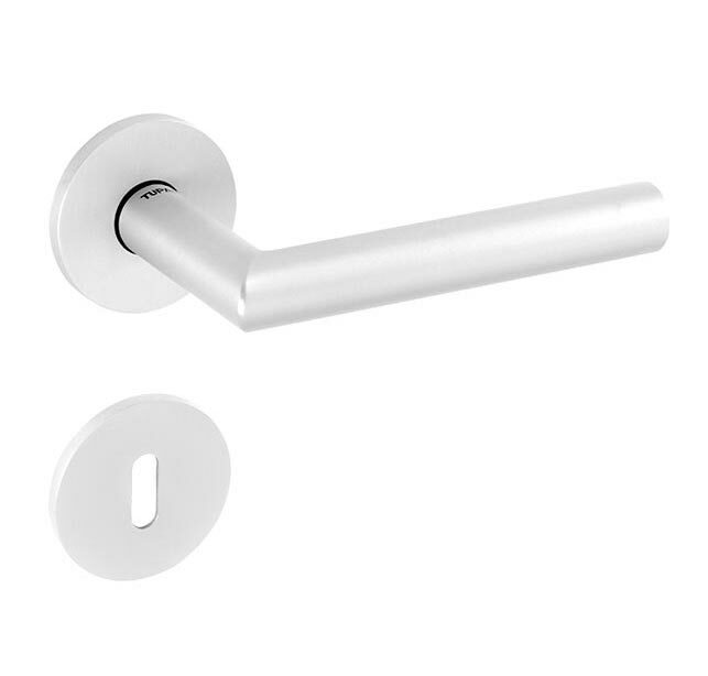 Kľučka na dvere TI - FAVORIT - R 4002 5S WS - Biela matná