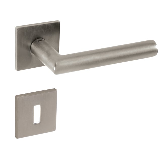 Kľučka na dvere TI - FAVORIT - HR 4002Q 5S NIM PVD - nikel matný PVD (163) | MP-KOVANIA.sk