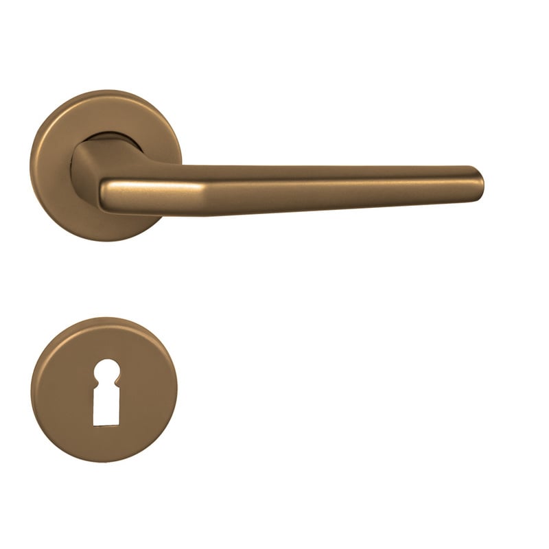 Kľučka na dvere BA - LUCIA - R BRM - bronz matný (F4) | MP-KOVANIA.sk