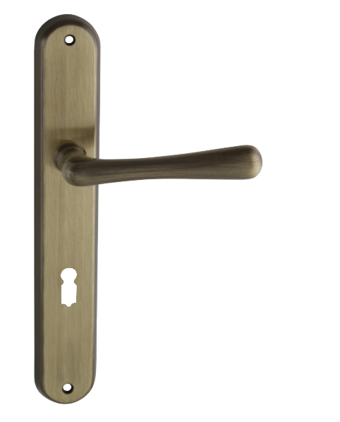 Kľučka na dvere NI - ELEGANT OGR - Bronz česaný lesklý lak