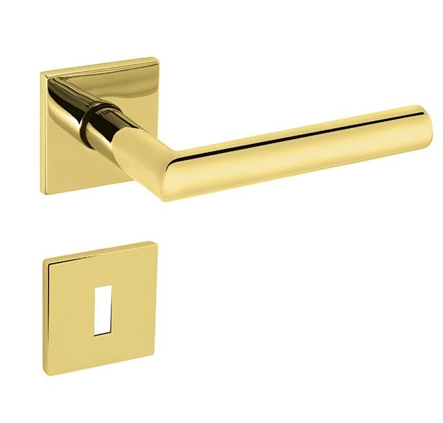 Kľučka na dvere TI - FAVORIT - HR 4002Q 5S ZLL - zlatá lesklá (01) | MP-KOVANIA.sk