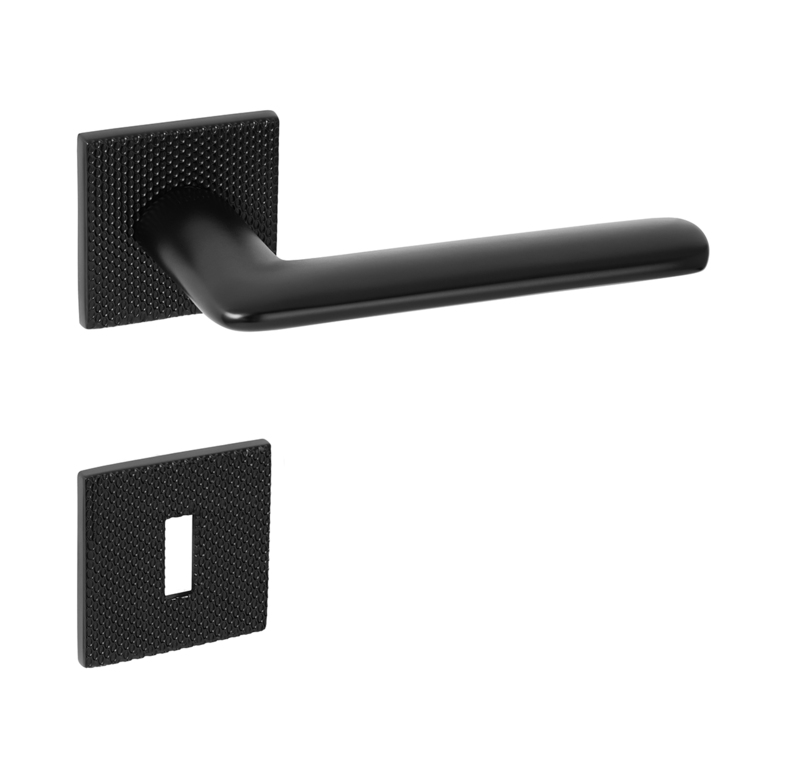 Kľučka na dvere TI - ELIPTICA - HR 4165Q 5S T2 CIM - čierna matná (153) | MP-KOVANIA.sk