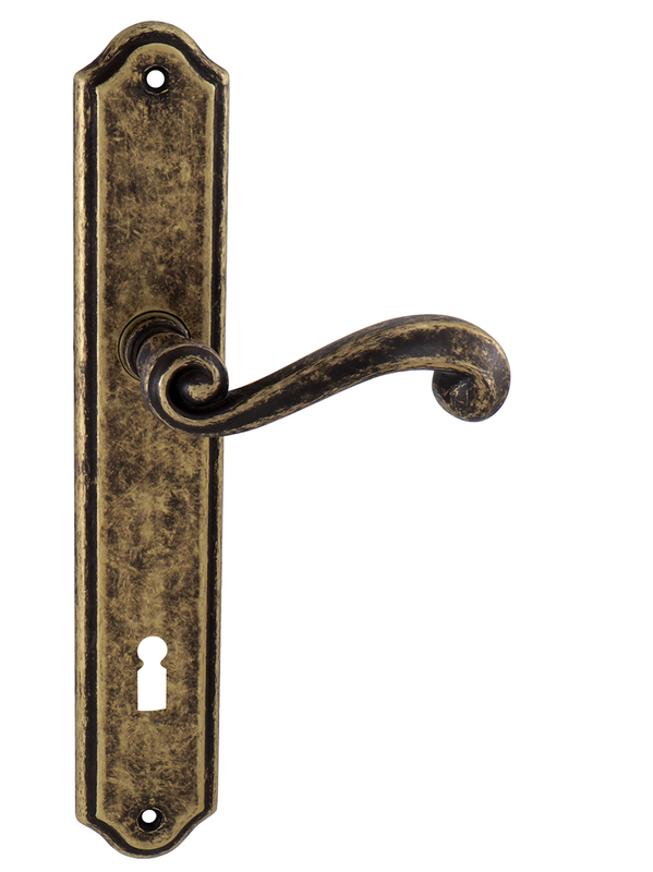Kľučka na dvere TI - CARLA - 704 BRA - bronz antik (46) | MP-KOVANIA.sk