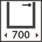 Maximálna šírka dverí - 700 mm