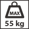 Maximálna nosnosť pántov - 55 kg