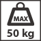Maximálna nosnosť pántov - 50 kg