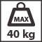 Maximálna nosnosť pántov - 40 kg