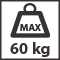 Maximálna nosnosť pántov - 60 kg