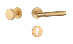 Kľučky na okrúhlych rozetách Zlatý APRILE