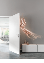 Integrované tlmiče dovierania dverí Strieborný GEZE