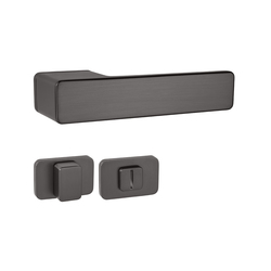 Kľučky na obdĺžnikových rozetách Sivý MPK