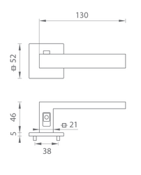 Kľučky s integrovaným uzamykaním Čierny Tupai
