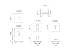 Hranaté rozety Strieborný Tupai