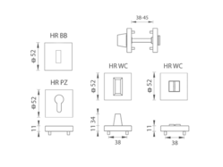 Hranaté rozety Strieborný Tupai