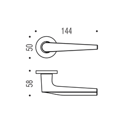 Kľučky na okrúhlych rozetách Medený COLOMBO