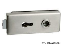 Zámky na sklenené dvere Strieborný CT