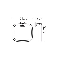 Držiaky na uterák Kombinovaný COLOMBO