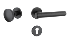 Kľučky na okrúhlych rozetách Čierny APRILE