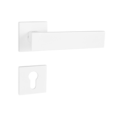 Kľučky na hranatých rozetách Biely Tupai