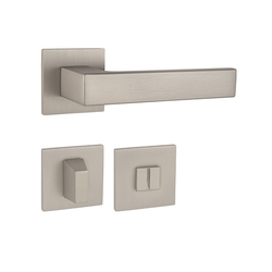 Kľučky na hranatých rozetách Strieborný Tupai