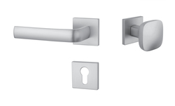 Kľučky na hranatých rozetách Strieborný APRILE