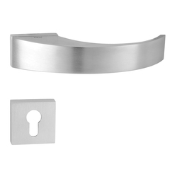 Kľučky na obdĺžnikových rozetách Strieborný Tupai