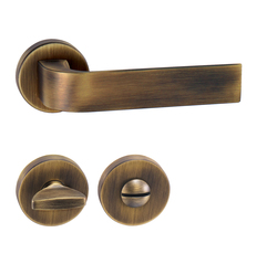 Kľučky na okrúhlych rozetách Bronzový Tupai