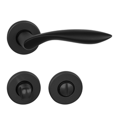 Kľučky na okrúhlych rozetách Čierny BA