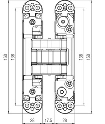 Skryté pánty a závesy na interiérové dvere Biely Koblenz