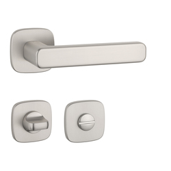 Kľučky na hranatých rozetách Strieborný APRILE