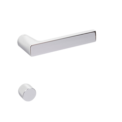 Minimalistické kľučky bez rozety na interiérové dvere Srieborný NUDA - VERUM ITALY