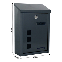 Poštové schránky Sivý ROTTNER