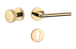 Kľučky na okrúhlych rozetách Zlatý APRILE