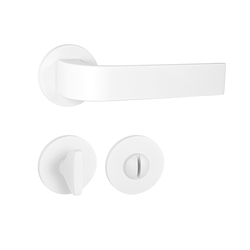 Kľučky na okrúhlych rozetách Biely Tupai