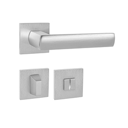 Kľučky na hranatých rozetách Strieborný Tupai