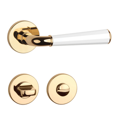 Kľučky na okrúhlych rozetách Kombinovaný APRILE