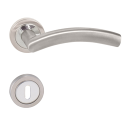 Kľučka na dvere WB - SWING - R EPR NEM/CHL - nerez matná/chróm lesklý | MP-KOVANIA.sk