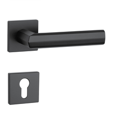 Kľučky na hranatých rozetách Čierny APRILE