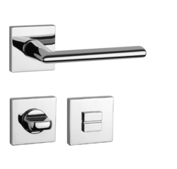 Kľučky na hranatých rozetách Strieborný APRILE