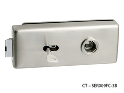 Zámky na sklenené dvere Strieborný CT