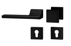 Kľučky na obdĺžnikových rozetách Čierny Tupai