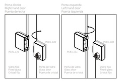 Protiplechy a protikusy na sklenené dvere Strieborný JNF