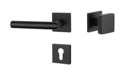 Kľučky na hranatých rozetách Čierny APRILE