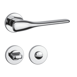 Kľučky na okrúhlych rozetách Strieborný APRILE