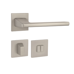 Kľučky na hranatých rozetách Strieborný Tupai