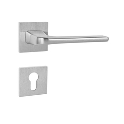 Kľučky na hranatých rozetách Strieborný Tupai