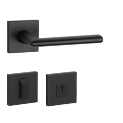 Kľučky na hranatých rozetách Čierny APRILE