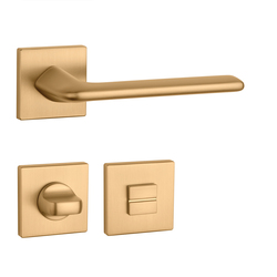 Kľučky na hranatých rozetách Zlatý APRILE